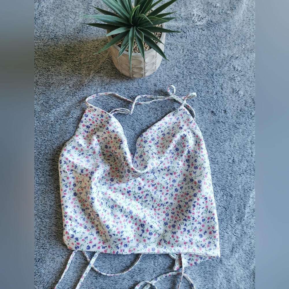 Garage X's tie up back tank top
